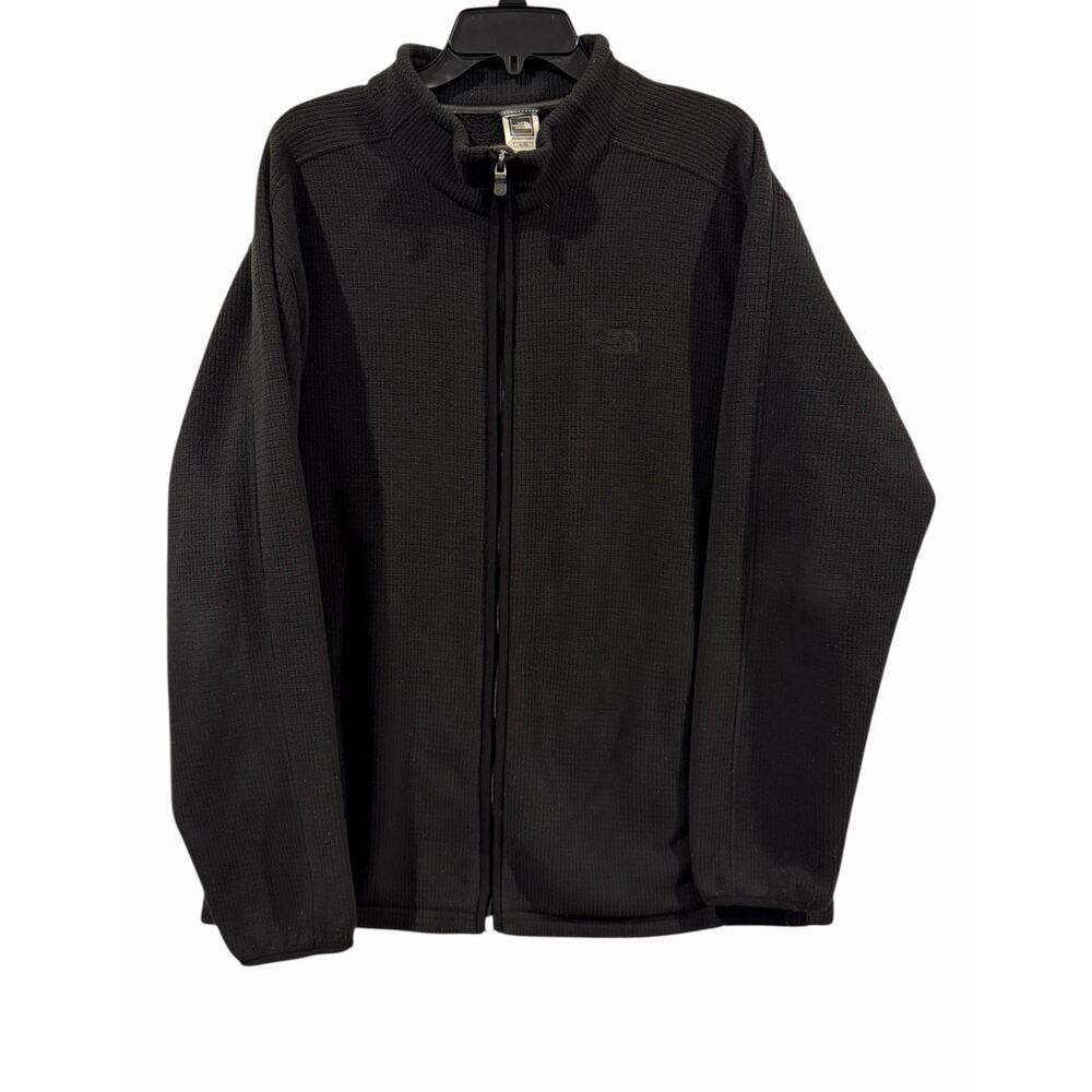 The North Face Black Fleece/Jacket Long Sleeve Full Zip Men’s XL Textured
